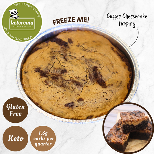Keto Baked Mocha Cheesecake Brownie Slab (220g)