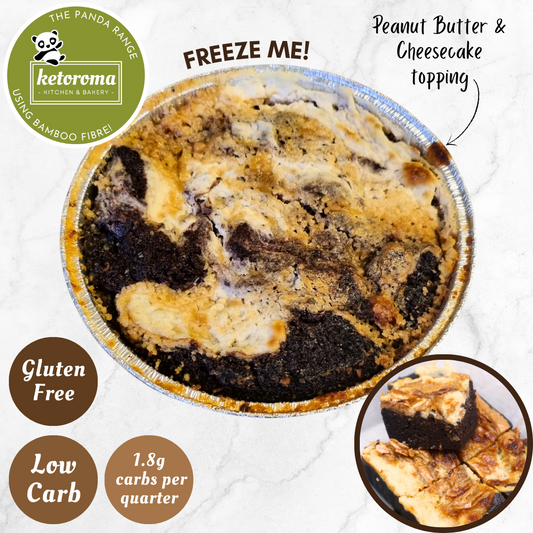 Low Carb Baked PEANUT BUTTER Cheesecake Brownie (220g)