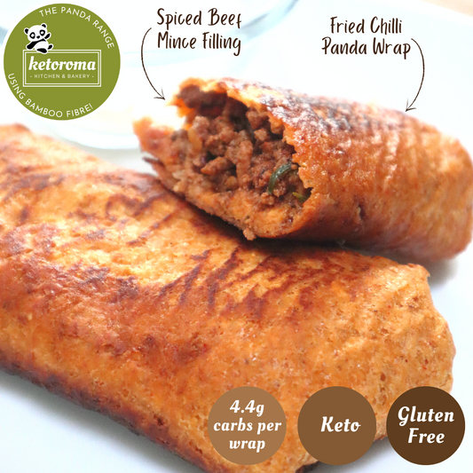 Chimichangas: Spiced Beef Fried Wraps with Soured Cream Dip (2 wraps)